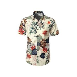 JOGAL Men's Flower Hawaiian Shirt - Size XXL - Cotton Blend